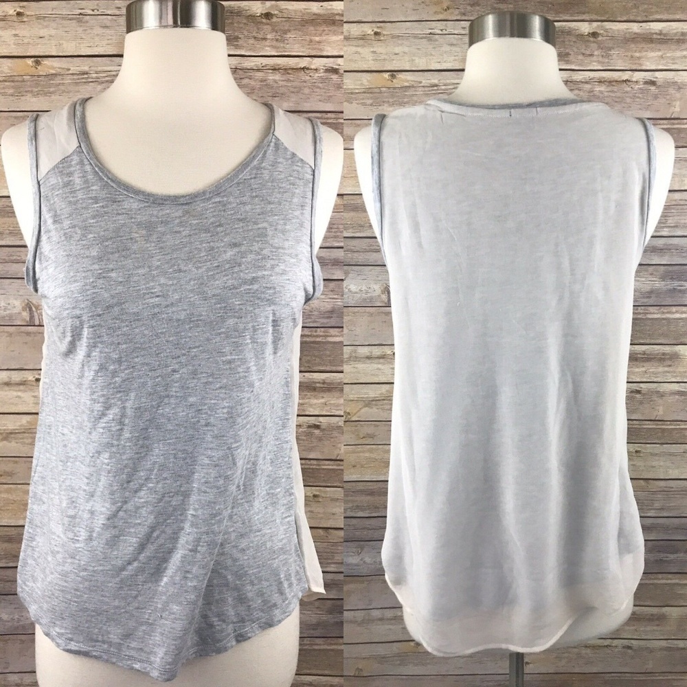 J Crew Size XSmall Embellished Tank Top Gray